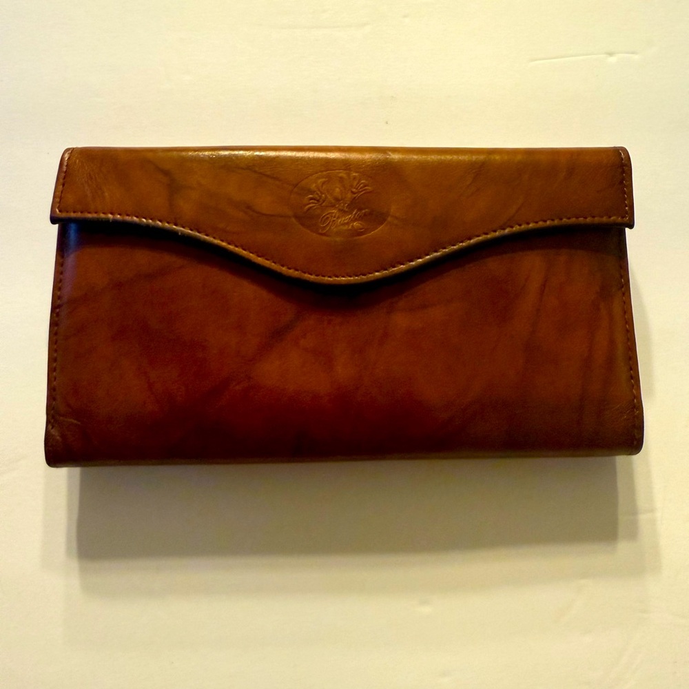 Buxton Brown Genuine Leather Wallet Vintage